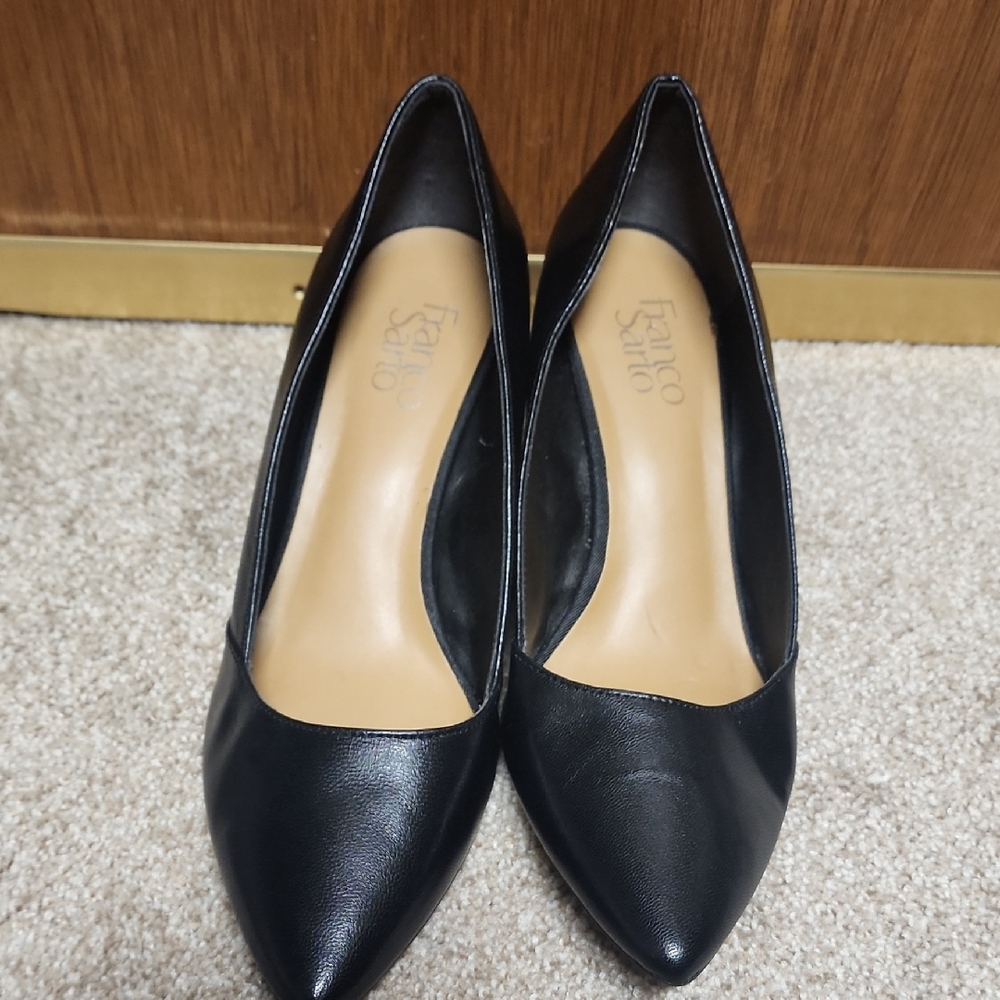 Franco Sarto Black Heels Sleek Minimalist Design